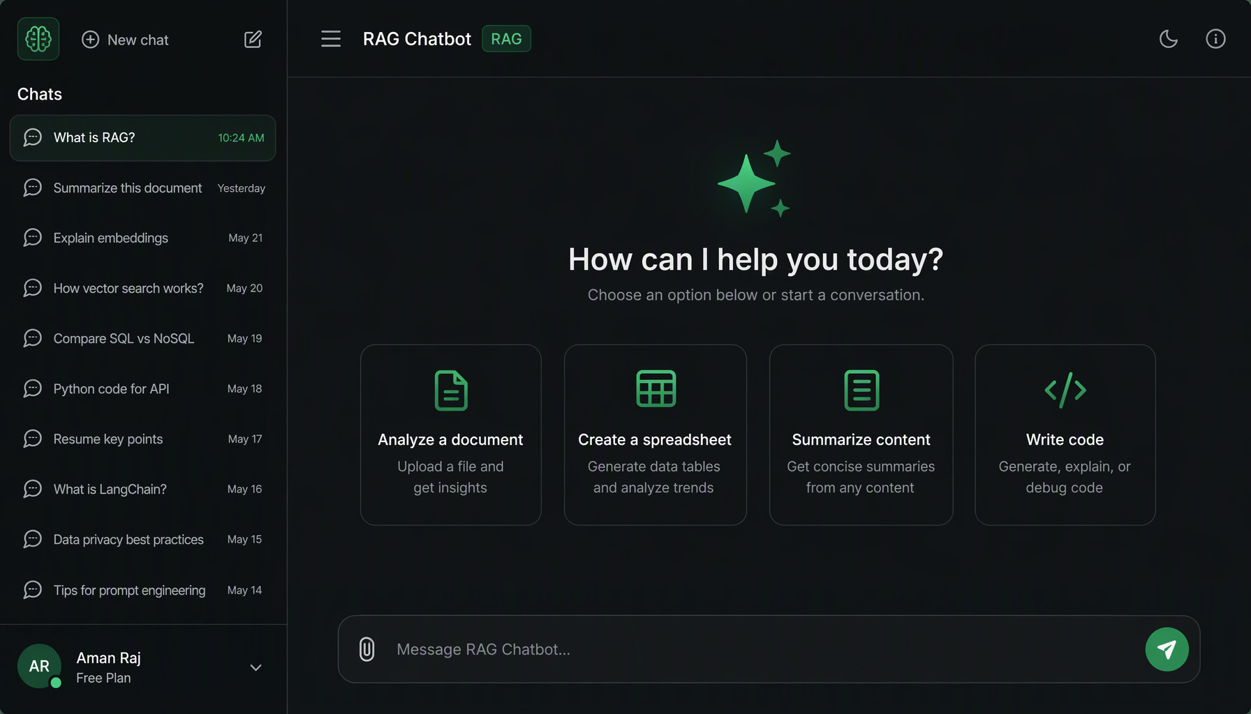 RAG Chatbot - AI Document Assistant